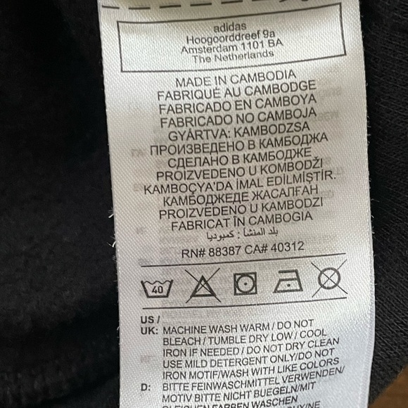 Adidas Essentials 3-Stripes Crew Sweatshirt Mens L Green Black LS Pullover - Picture 7 of 9